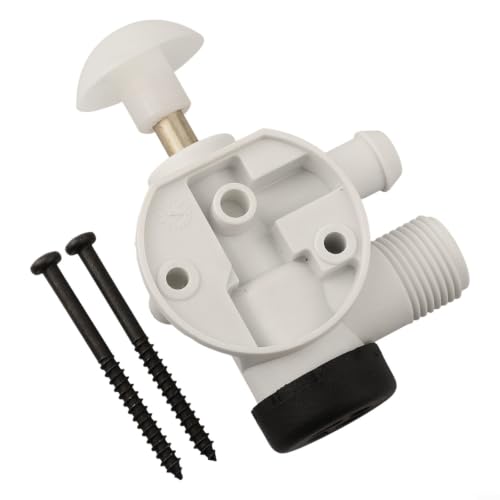 snowchecking 385314349 Kit de válvula de descarga de inodoro RV compatible con Sealand para sistemas de descarga de vacío, piezas de control de agua de plástico ABS robusto, herramienta de reparación