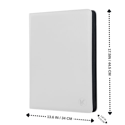 Image of 1000+ Pockets Trading Card Binder, 16-Pocket Card Ablum Compatible with MTG,Sports Cards & Other Standard Size Trading Cards (White)