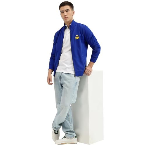 Image of United Colors of Benetton Men's Cotton Hooded Sweatshirt