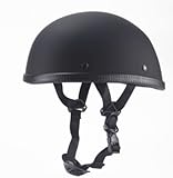 NOBOKEE Casco De Caballo, Medio Casco, Casco De Bicicleta para Deportes De Ocio Al Aire Libre, Peso Ligero, Cómodo De Llevar,M, Black (Matte)