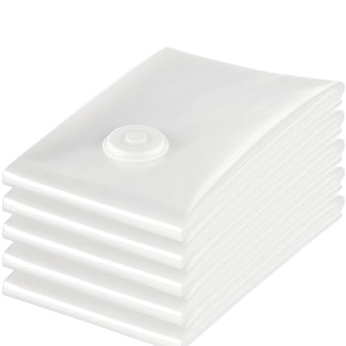 KAMACA Vakuumbeutel 6er-Set – Kompressionsbeutel mit Ventil für Kleidung, Bettdecken und Bettwäsche – Platzsparende Aufbewahrung für Reise, Umzug, Keller oder Schrank (XXL JUMBO 130 x 80 cm) KAMACA Vakuumbeutel 6er-Set – Kompressionsbeutel mit Ventil für Kleidung, Bettdecken und Bettwäsche – Platzsparende Aufbewahrung für Reise, Umzug, Keller oder Schrank (XXL JUMBO 130 x 80 cm)