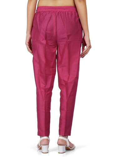 Image of Trouser Pants for Women,Stylish Trousers for Woman for Kurti Relaxed & Regular Straight fit Palazzo,Ethnic Bottom Formal Pants for Women Office wear Casual & Daily Use