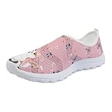 Allhaitong Zapatos casuales para caminar para mujer, tenis deportivos de malla, unisex, para playa, yoga, surf, zapatos planos, Notas de gato, 41 EU
