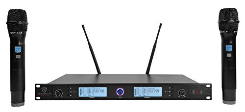 Rockville 200 Channel Uhf Wireless Dual Handheld Microphone Mic System (Rwm3300Ua) #TOP6