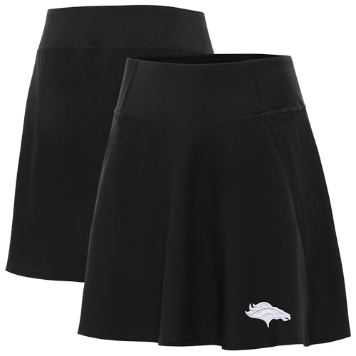 Antigua Women's Black Denver Broncos Chip Skort