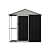 HDSTORZON 6x4FT Galvanized Steel Shed & Storage Rack, 2-in-1 Outdoor Garden Shed with Sliding Door, Easy Assembly Waterproof Garden Shed for Tool Storage, Patio, Backyard