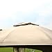 CROWN SHADES 10 x 12 Feet Dome Gazebo with Shade Curtains, Beige