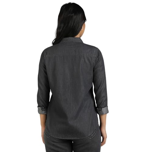 Image of Lee Women's Solid Regular Fit Shirts
