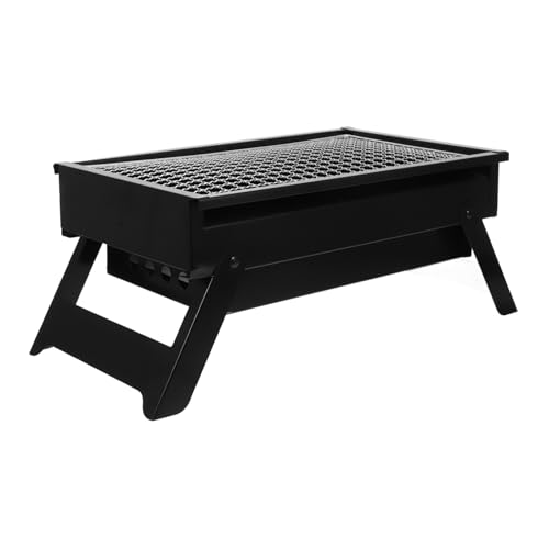 BESPORTBLE Outdoor Folding Barbecue Grill Portable for Camping to Clean Compact Stainless Steel