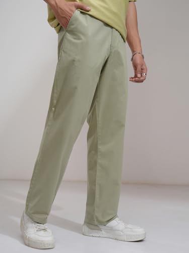 Image of Highlander Men's Carperter Fit Casual Trousers| Relaxed Fit | Perfect for Casual Outings,Travel & Work Wear | Trouser for Men
