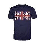 Urban Attitude Triple London メンズTシャツ (Navy) - XX-大きい