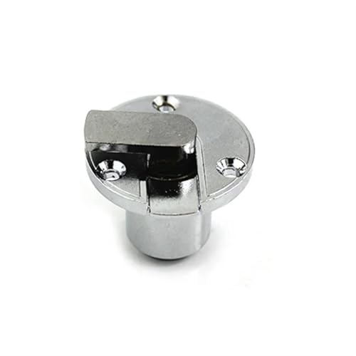 Serrure de tiroir circulaire en nickel avec clé d'ordinateur pour meuble de cuisine
