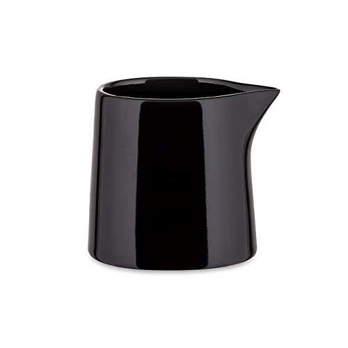 Alessi Tonale DC03/94 B - Lechera de Diseño en Cerámico Stoneware, Negro