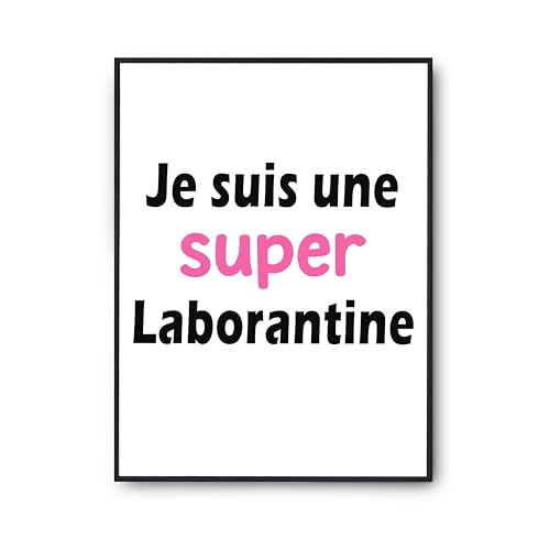 Poster Laborantine Humour Cadeau Citation Décoration Murale Imprimé en France