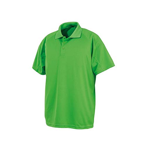 Spiro Impact Mens Performance Aircool Polo T-Shirt (M) (Lime)