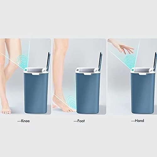 14L Smart Induction Trash Can, Electric Household Trash Bin with USB Charging, Silent and Automatic Opening for Kitchen, Bedroom, Bathroom(Pink)