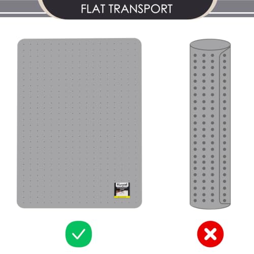 Image of Kuyal Office Chair Mat for Carpet, Set of 2, Heavy Duty Computer Chair Mat