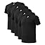 5 Pack Black - V-neck