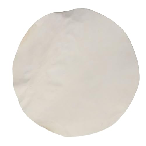 WALFRONT Goat Skin Round Drum Head 400 x 0.8mm Professional Drum Accessories Delicate Surface Process Visible Texture Musical Instrument Parts Replacement