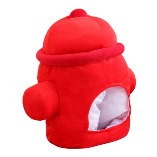 Anneome Hydrant Bucket Hat Lightweight Festival Cosplay Headgear Plush Stuffed Hat for Performance