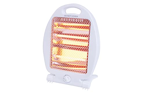 Radiateur électrique portable, Radiateur à quartz 800 W, 2 niveaux de puissance silencieux, économie d'énergie, boîtier Cool Touch, système anti-basculement, protection thermique (Quartz B)