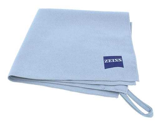ZEISS Brillenputztuch - Optiker-Werkstatttuch aus Mikrofaser (37x37cm) mit Aufhänger