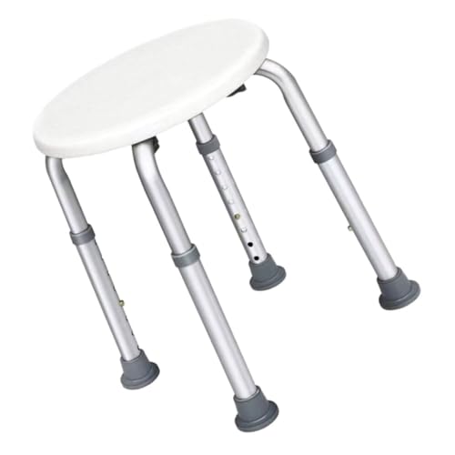 GANAZONO 防滑設計浴室スツール シャワーチェア 高耐荷重 安定性抜群 コンパクト収納可能 高齢者 障害者 妊婦向け 室内シャワー用浴槽対応