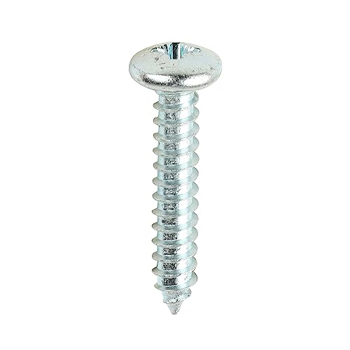 Vis taraudeuses en métal autotaraudeuse tête Pan PZ zinc taille 12 x 1 Timco 200u