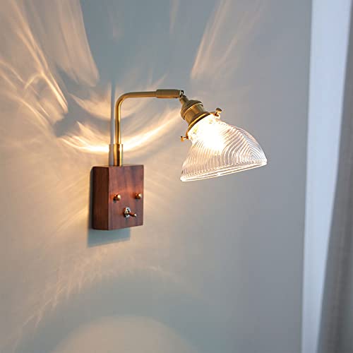 Applique murale avec interrupteur a tirer et angle orientable laiton - 5