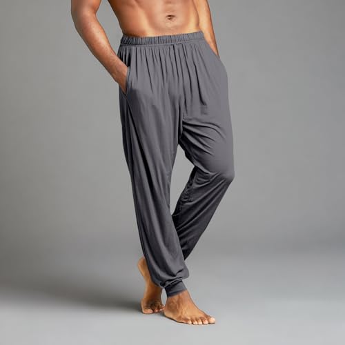 Pajama Pants Men Lounge Lightweight Comfortable Pj Pants Bottoms With Drawstring Sleepwear Soft Pant With Pockets3