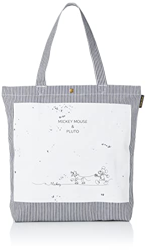 Siffler 6009P Women's Canvas Tote Bag, DN48. Mickey Line Art Hickory