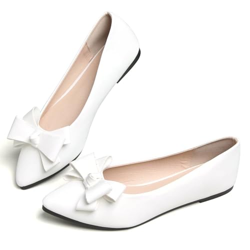 Image of SAILING LU Women's Bow-Knot Pointed Toe Ballet Flats