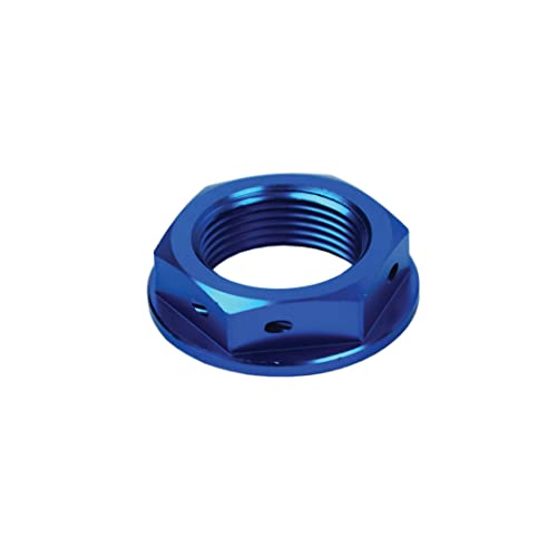 SCAR Steuerkopfmutter kompatibel mit YAMAHA YZ YZ-F YZ-X YZ-FX WR-F 125 250 450 94-23 - Blau