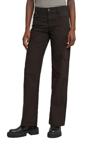 G-STAR Para Mujer Pantalones Judee Low Waist Cargo, Negro (dk Black GD D24673-D388-B564), 32W / 32L