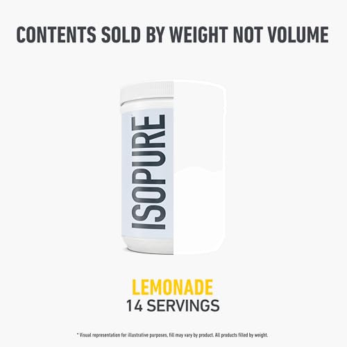 Image of Isopure 20g Grass-Fed Collagen Peptides with Biotin + Vitamin C - Supports Skin, Hair, Nails & Joint Health - Lemonade, Keto Friendly Collagen Powder, 14 Servings