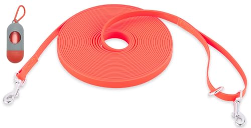 Waterproof Long Leash for Dogs Training 16FT/30FT/50FT, Long Dog Leash Heavy Duty,Dog Lead for Large...