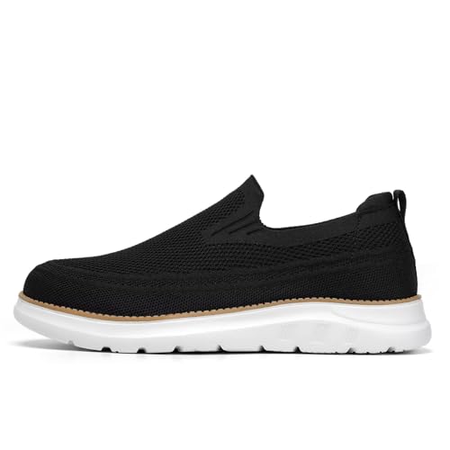 Image of Men's Walking Boat Shoes Slip On Casual Loafers Non Slip Comfortable Lightweight Work Driving Shoes