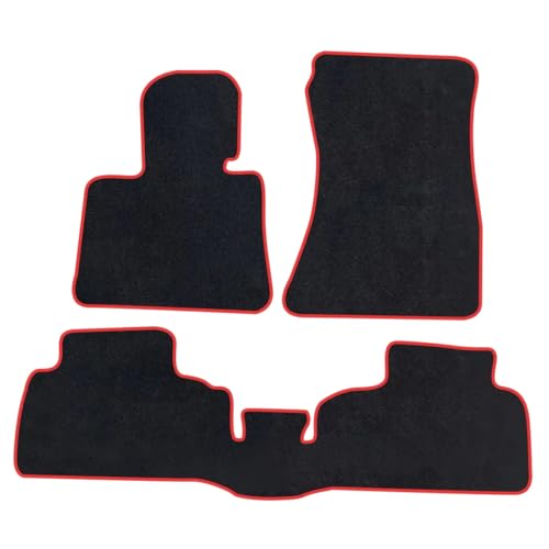 Tapis de moquette pour BMW X6 G06 élégance et finition sur mesure couleur rouge sport