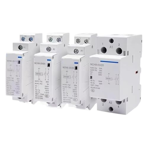 Contacteur ca domestique à double contact 1NO 1NC modulaire din rail
