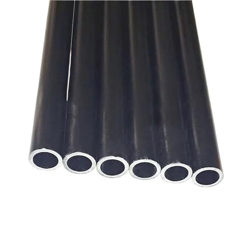 Tubes noirs en fibre de verre 10mm profilé rond creux rigide bricolage 50cm