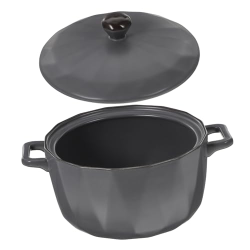 Alipis Ion Soup Bowls Large Soup Bowls Handles Ceramic Soup Bowl Set Oven Safe for Serving Soup Rice