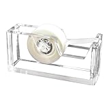 Kantek Acrylic Tape Dispenser, 1.8-Inch Wide x 5.6-Inch Deep x 2.9-Inch High, Clear (AD60)