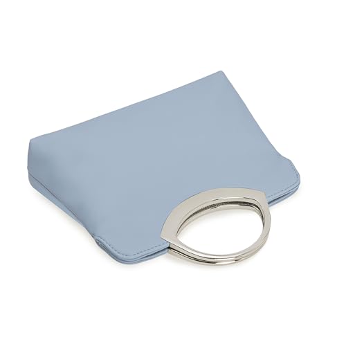 Image of IXEBELLA Stylish PU leather Small Prom Handbag Formal Women Party Clutch Dressy Wedding Purse (Powder Blue)