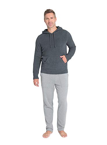 Barefoot Dreams CozyChic Men’s Pullover Hoodie, Light Sweater