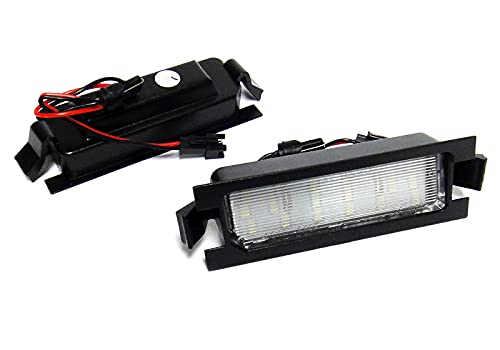 RZG Lot de 2 éclairages de plaque d'immatriculation LED pour 2012-2017 i30 GD 3D/5D Berline Accent RB Cee'd JD HB/SW