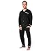 CityComfort Pigiama Uomo - Pigiama Lungo con Maglia con Bottoni a Maniche Lunghe M-3XL - Pigiama Due Pezzi Invernale Autunnale (Nero, M)
