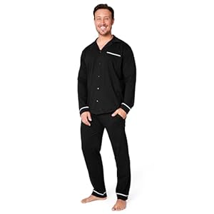 CityComfort Pyjama Homme Hiver Coton Ensembles de Pyjama Homme Boutonné Devant Loungewear Homme Vêtements de Nuit Homme M-XXXL