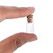 Clear Glass Jars Bottles 50 Pack Mini, Tiny, Cork Stoppers, Arts & Crafts, Projects, Decoration, Party Favors, 18mm x 10mm Diameter