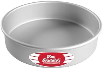 Fat Daddio's Anodized Aluminum Round Cake Pan, 8 x 2 Inch