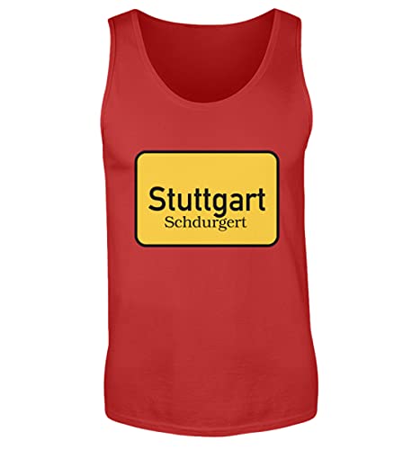 Camiseta de tirantes para hombre de Stuttgart en color rojo ideal para entrenar